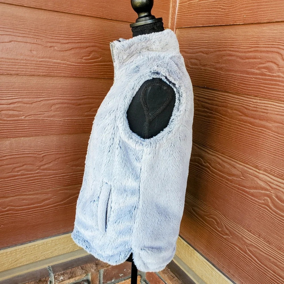 Casual Identity Women's Gray Soft Reversible Vest Size Small - Picture 6 of 11